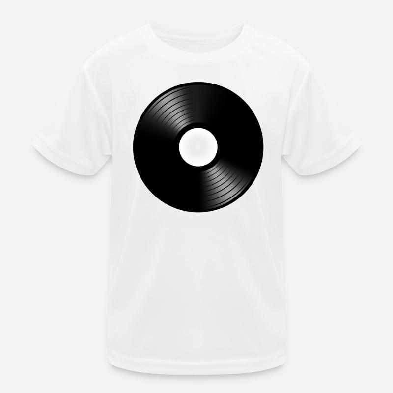 vinyle de phonographe disque platine DJ T-shirt sport Enfant