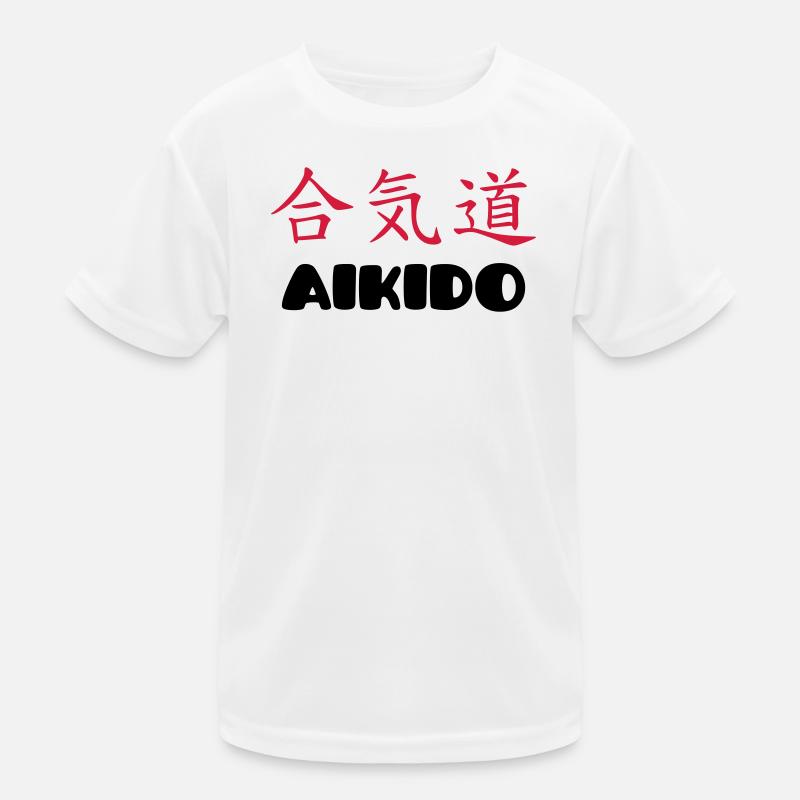 Aikido (V) Kinder Funktions-T-Shirt