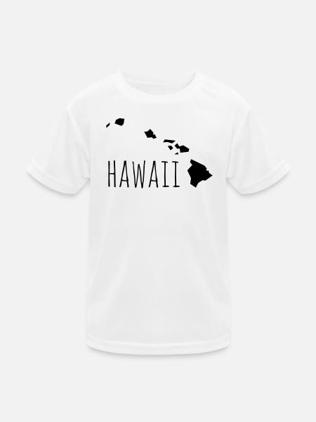 hawaii - Kinder Funktions-T-Shirt - Weiß