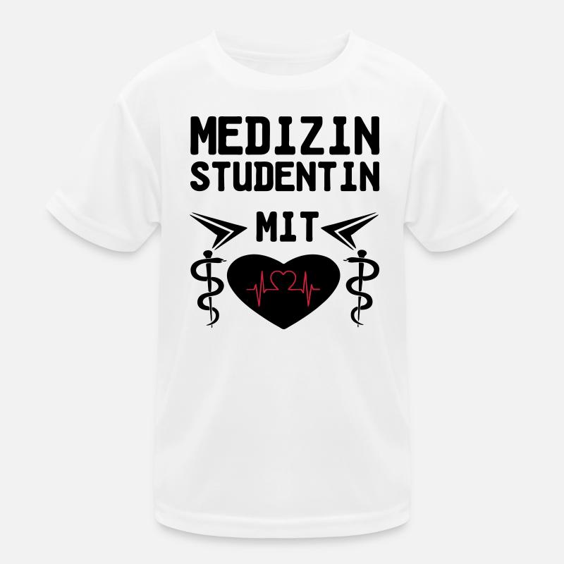 Medizinstudentin mit Herz Geschenk Kinder Funktions-T-Shirt