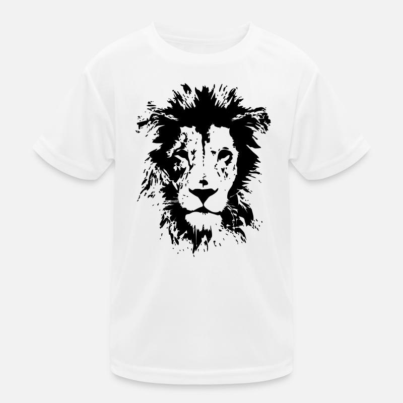 LÖWE - Kinder Funktions-T-Shirt - Weiß