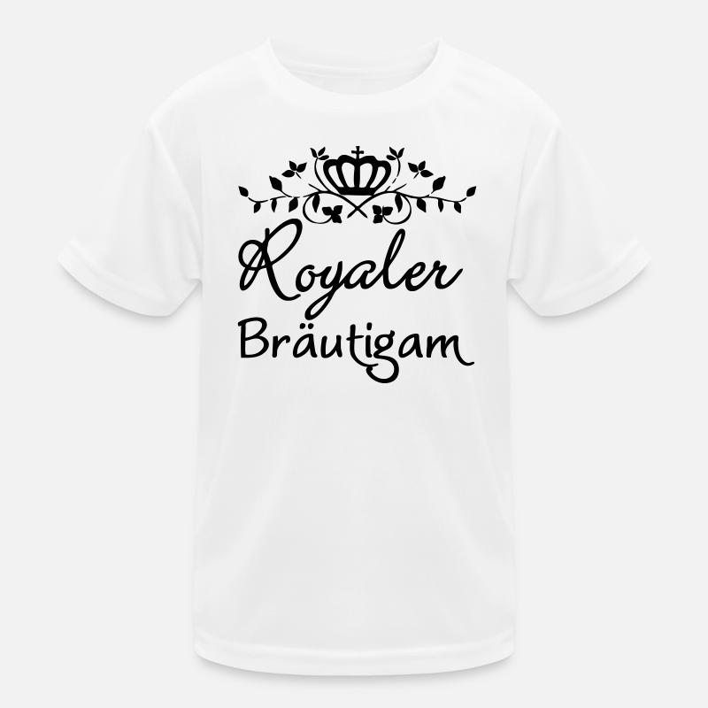 Royaler Bräutigam Geschenk Kinder Funktions-T-Shirt