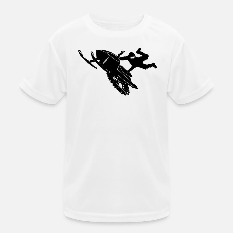 Snowmobile cleasanna tiománaí Kids Functional T-Shirt