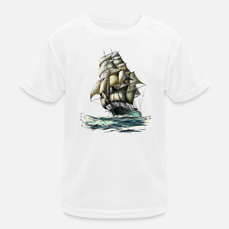 sailing ship T-shirt sport Enfant