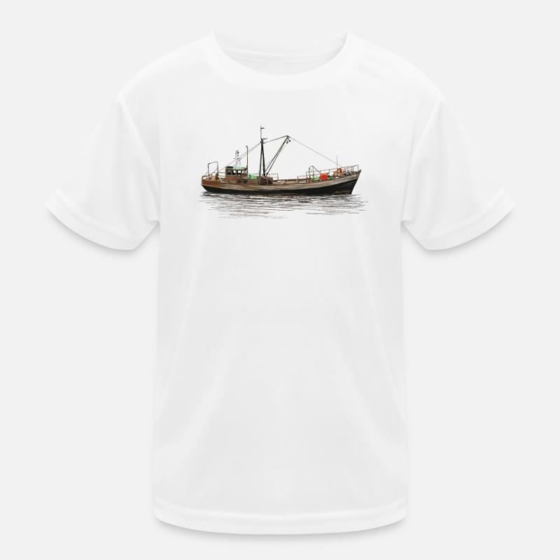 Fishing ship T-shirt sport Enfant
