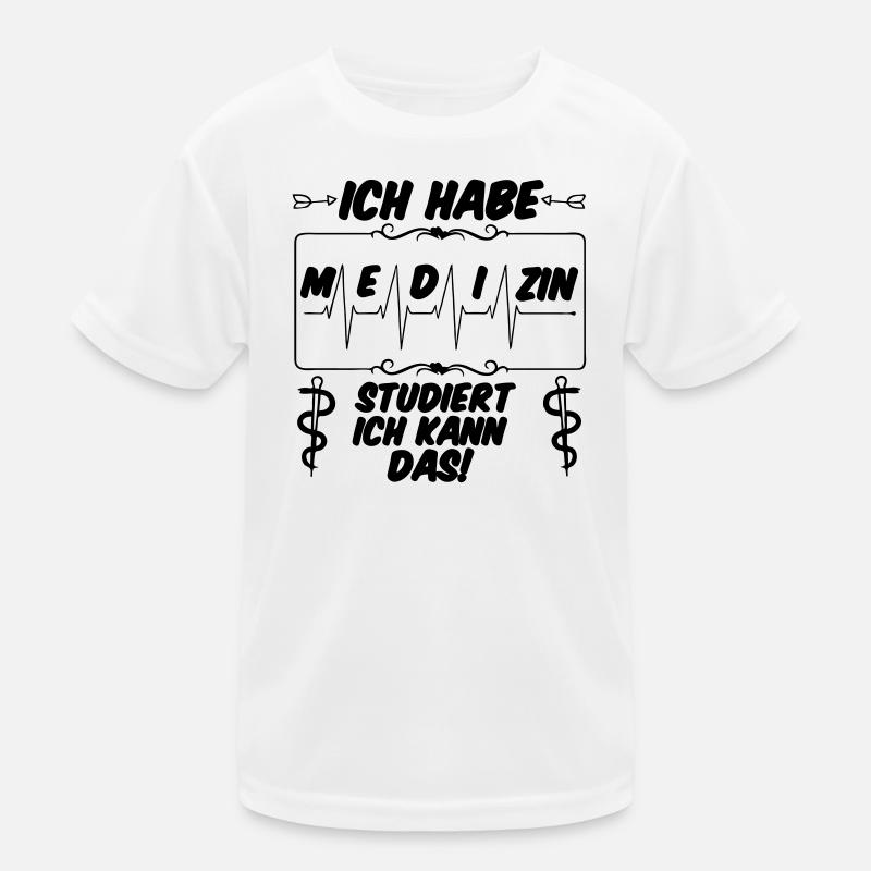 Ich habe Medizin studiert Geschenk Kinder Funktions-T-Shirt