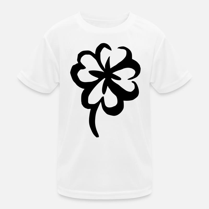 Kleeblatt Glücks-Symbol Kinder Funktions-T-Shirt
