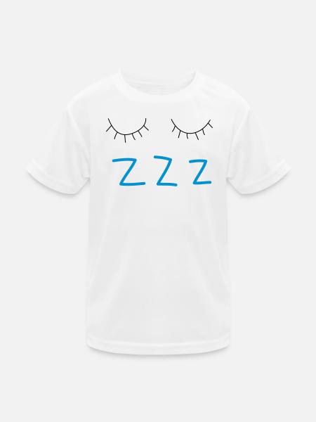 sleep - Kids Functional T-Shirt - white - Front
