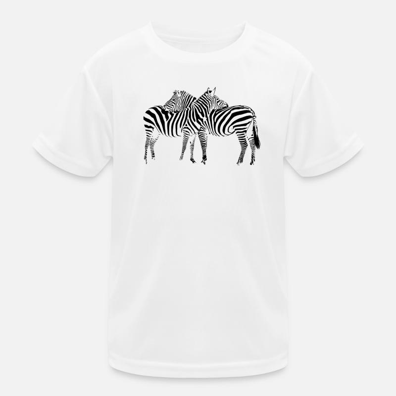 Zebra Kinder Funktions-T-Shirt
