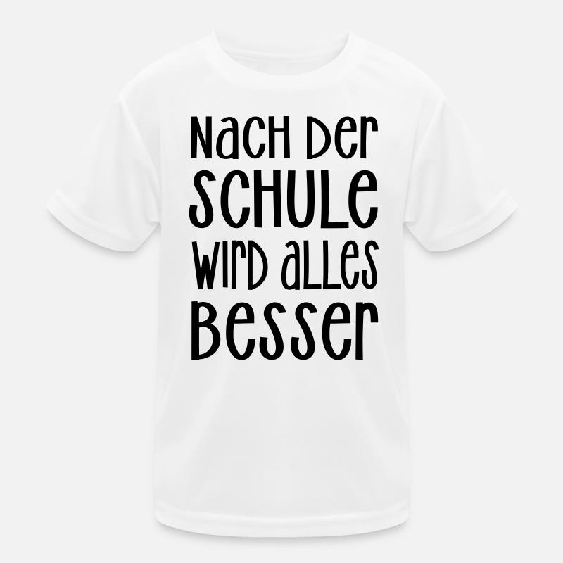 nach der Schule Kinder Funktions-T-Shirt