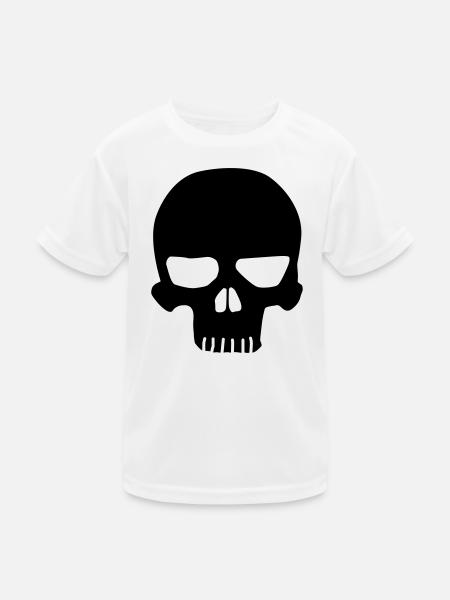 Skull original - Kids Functional T-Shirt - white - Front