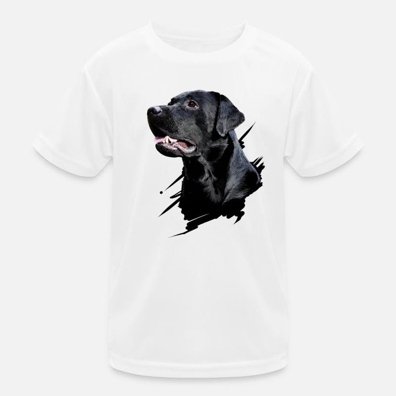 Labrador - Kinder Funktions-T-Shirt - Weiß