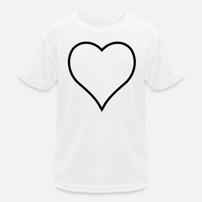 cuore Maglietta sportiva per bambini