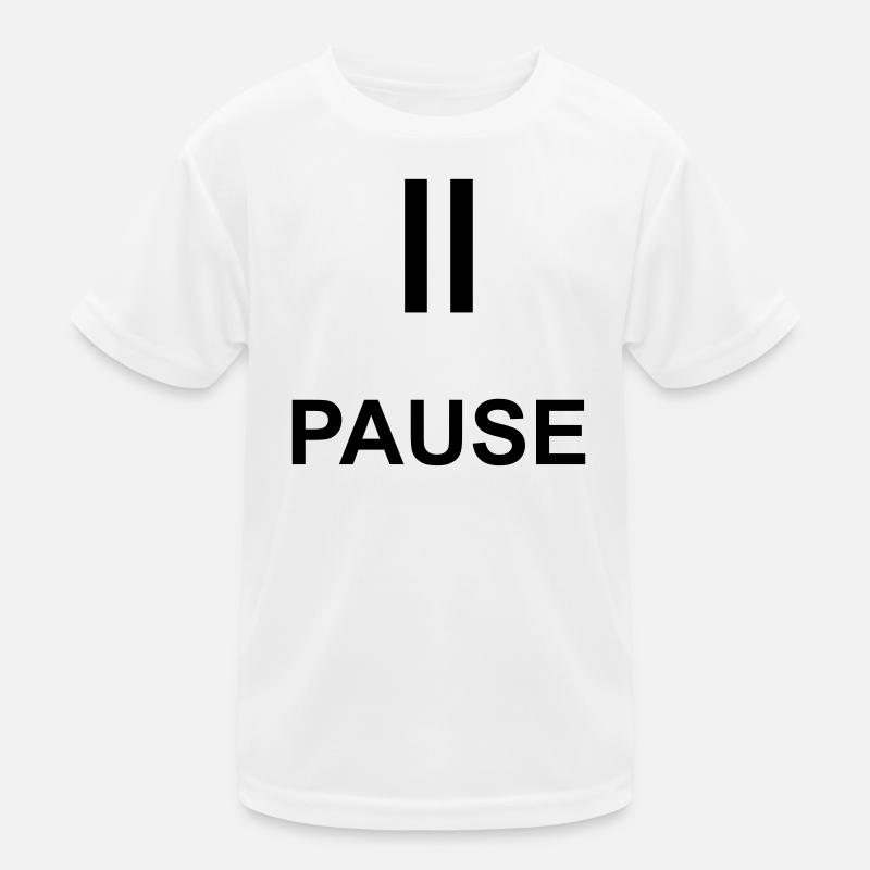 Pause Auszeit Geschenk Statement Kinder Funktions-T-Shirt