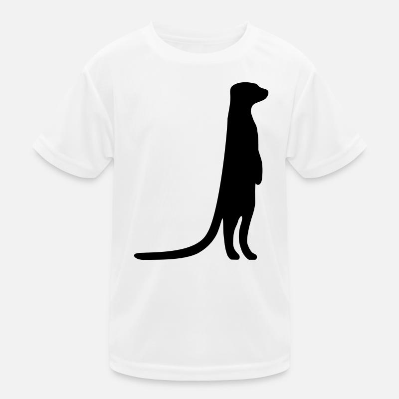 witziges Erdmännchen neugierig tierisch Kinder Funktions-T-Shirt