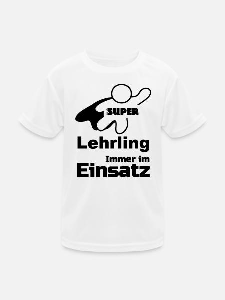 Super Lehrling Geschenk - Kinder Funktions-T-Shirt - Weiß - Vorne