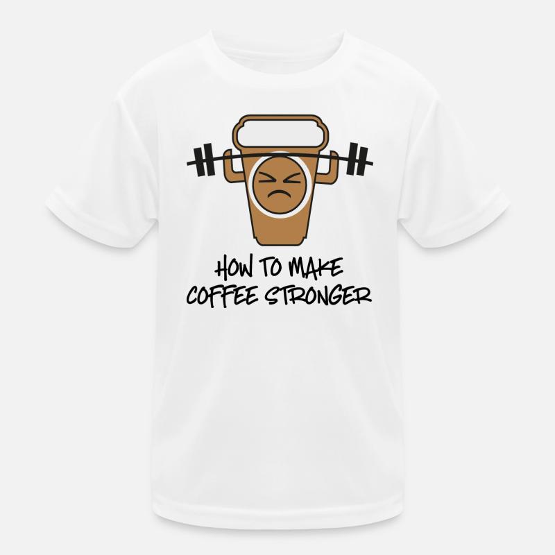 Kaffee Kinder Funktions-T-Shirt
