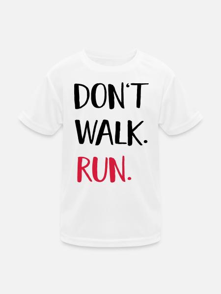 courir - T-shirt sport Enfant - blanc - Devant