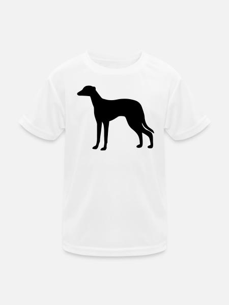 Greyhound Dog - Kids Functional T-Shirt - white