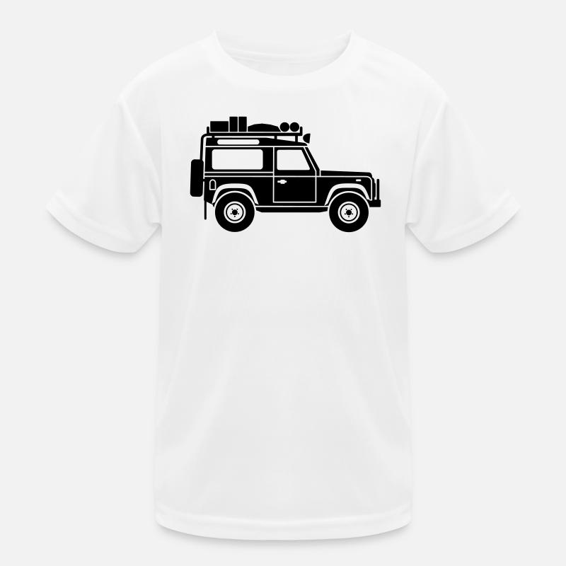 Defender D90 Expedition - Kinder Funktions-T-Shirt - Weiß
