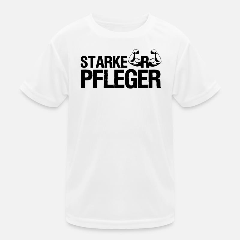 Starker Pfleger Pflege,Sprüche, Geschenk,Berufe Kinder Funktions-T-Shirt