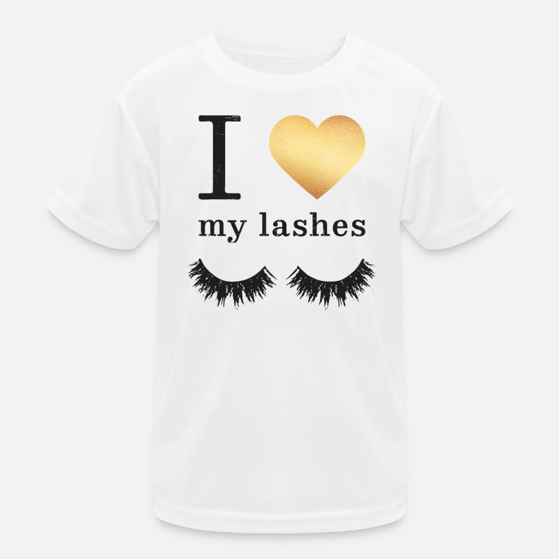 Lange Wimpern Mascara Kinder Funktions-T-Shirt