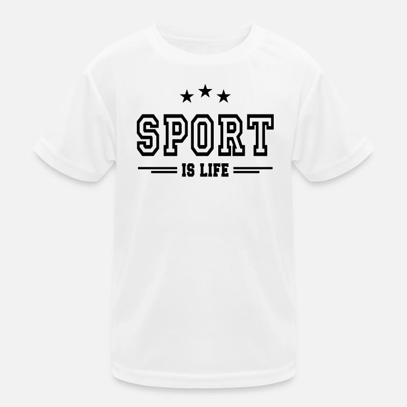 Sport ist Leben 2 Kinder Funktions-T-Shirt