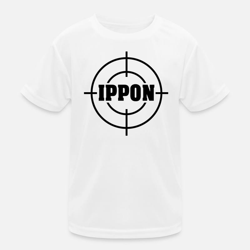Target Ippon Judo Vektor Kinder Funktions-T-Shirt