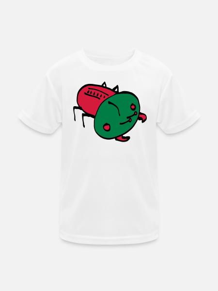 couleur insecte vecteur insecte animal rampant - T-shirt sport Enfant - blanc - Devant