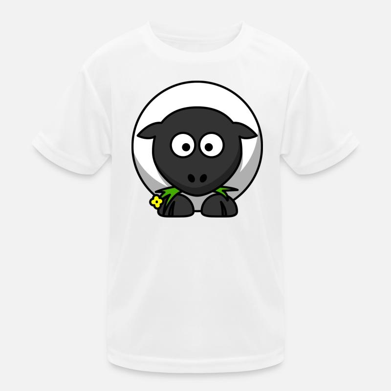 Moonlit Night Sheep Cartoon Kids Functional T-Shirt