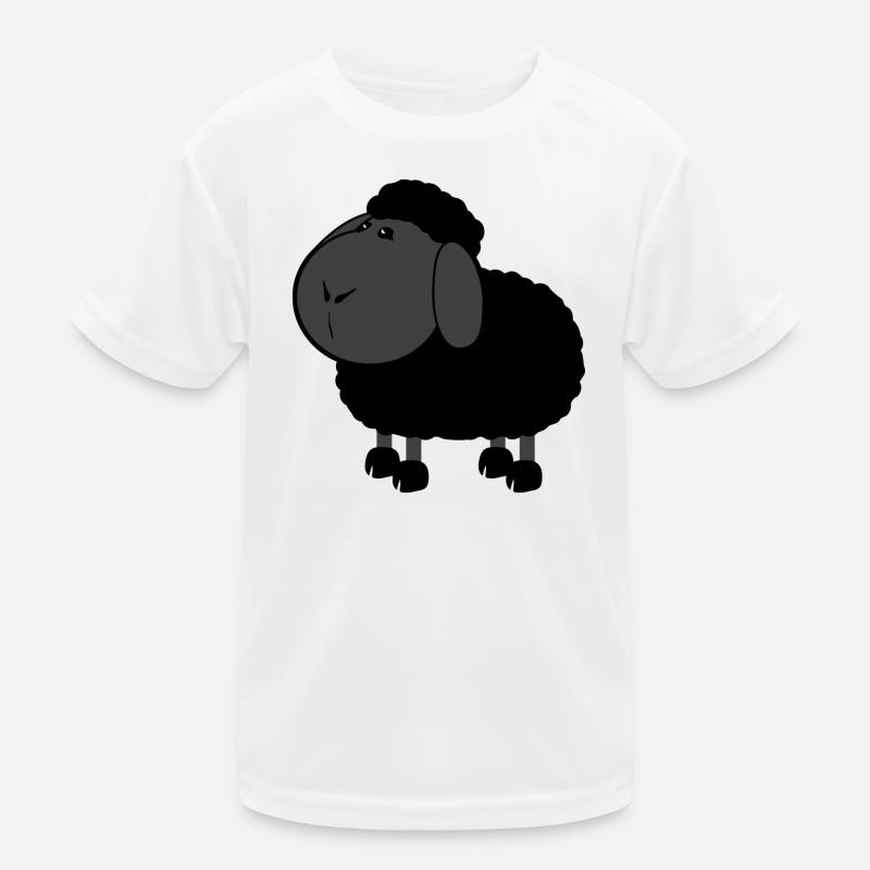 Schwarzes Schaf Kinder Funktions-T-Shirt