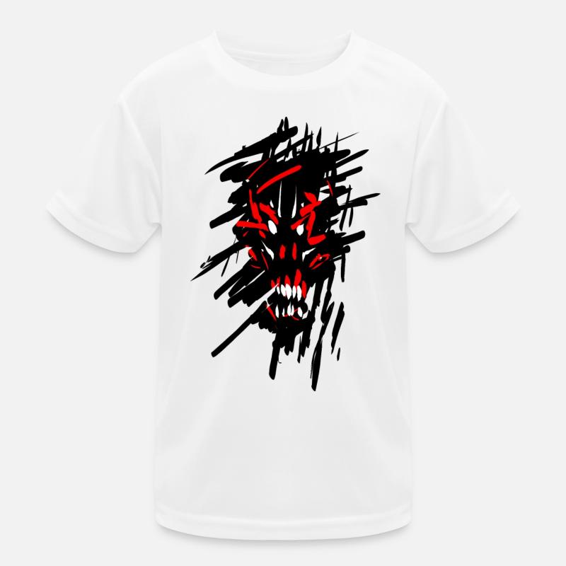 Diable horreur graffiti T-shirt sport Enfant