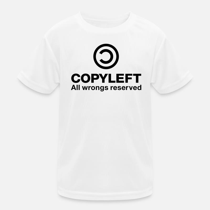 Copyleft All wrongs reserved Kids Functional T-Shirt
