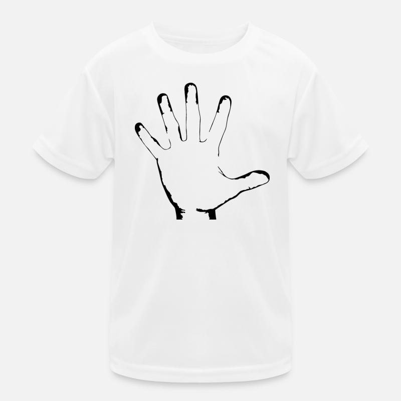 weisse Hand Körper Gliedmaße Geschenk Idee Kinder Funktions-T-Shirt