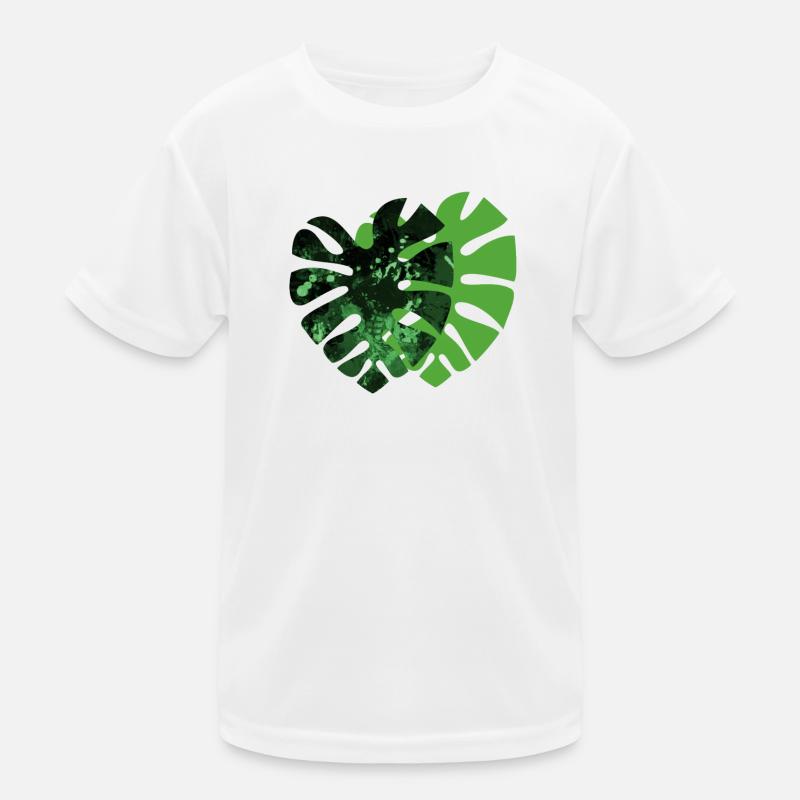 Monstera-Pflanze Kinder Funktions-T-Shirt