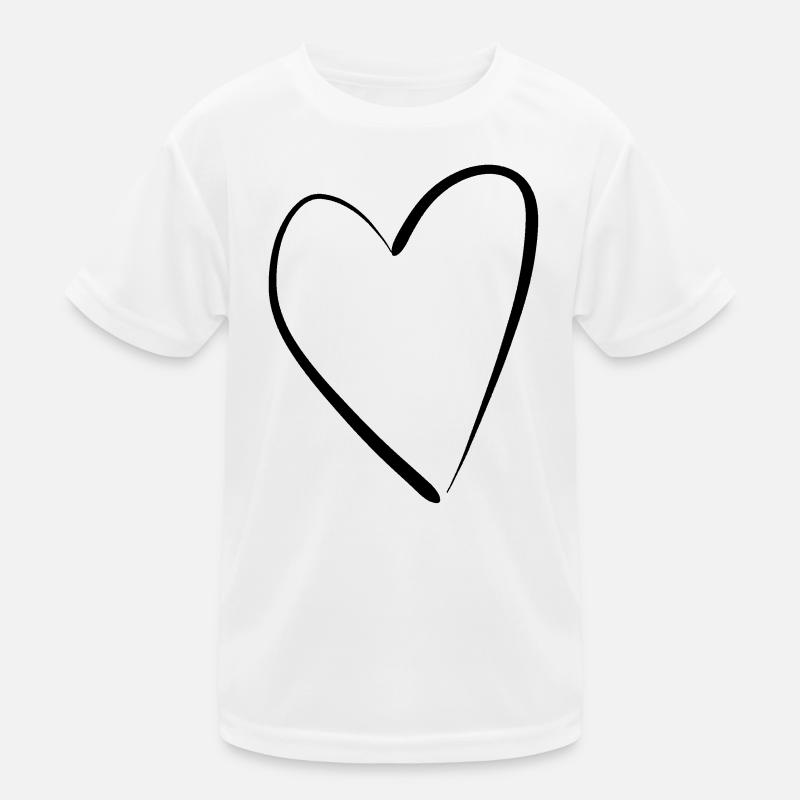 Heart - Kids Functional T-Shirt - white