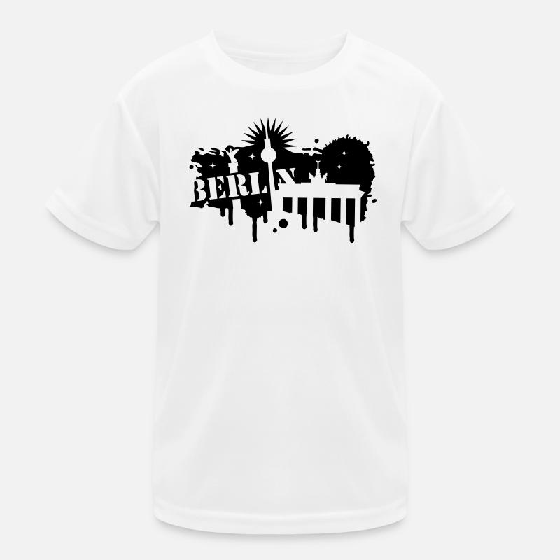 Berlin, Brandenburg Gate, and Victory Column Kids Functional T-Shirt