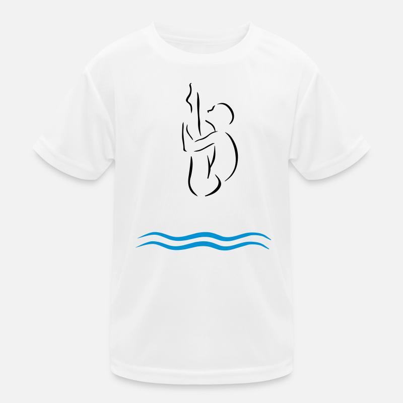 High diving - Kids Functional T-Shirt - white