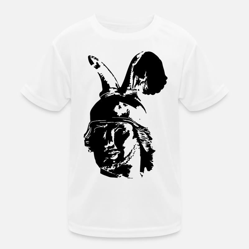 Kopf des Hermannsdenkmals - einfarbig, schlicht Kinder Funktions-T-Shirt