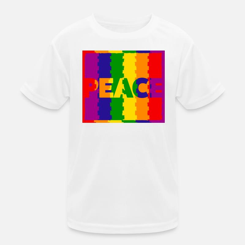 Peace Kinder Funktions-T-Shirt