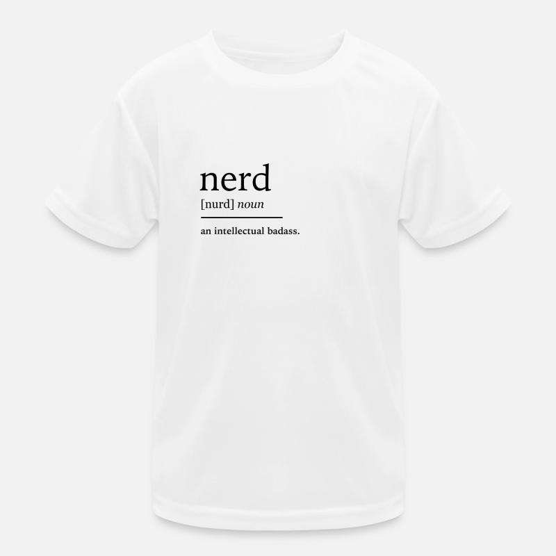 Streber Nerd Kinder Funktions-T-Shirt