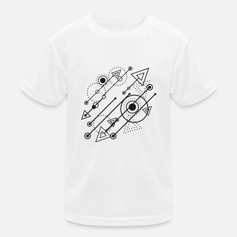 Geometric energy flows Kids Functional T-Shirt
