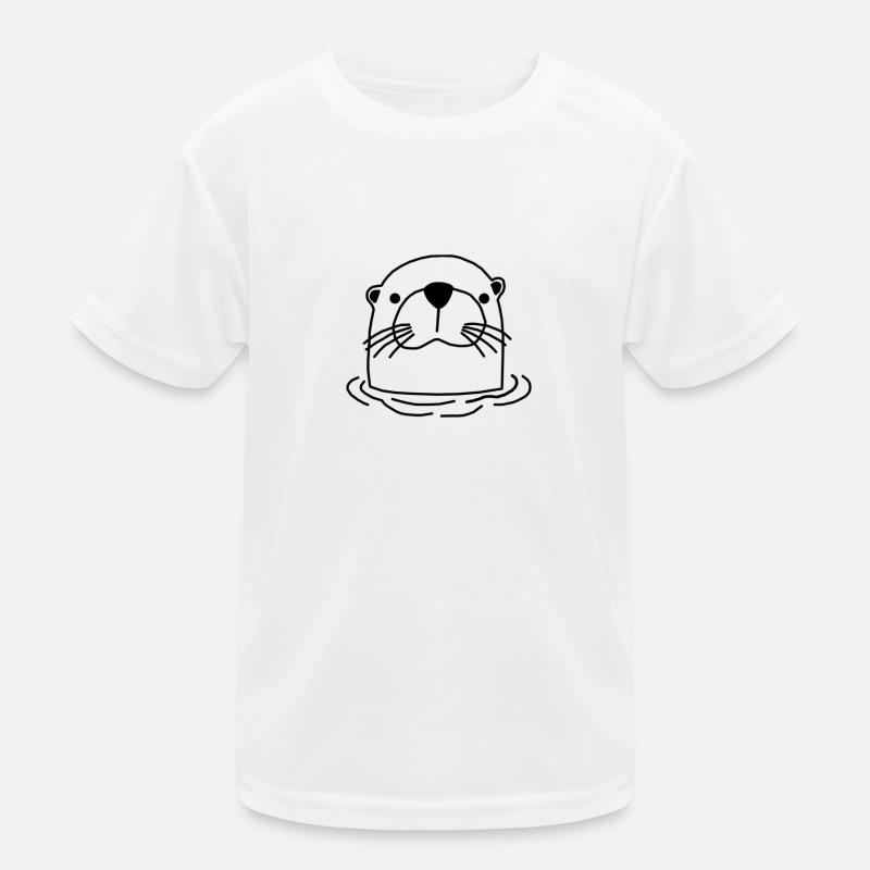 Biber Otter Waldbewohner Waldtier Kinder Funktions-T-Shirt
