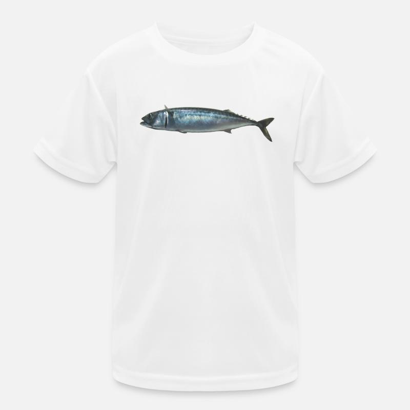 Fisch Makrele Kinder Funktions-T-Shirt