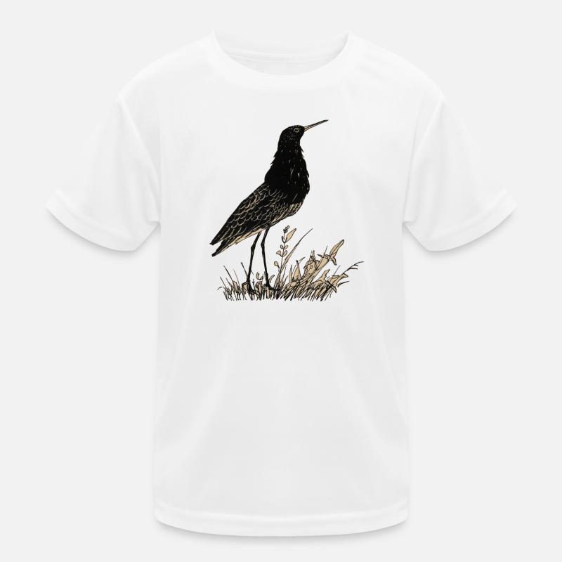 Vogel - Kinder Funktions-T-Shirt - Weiß