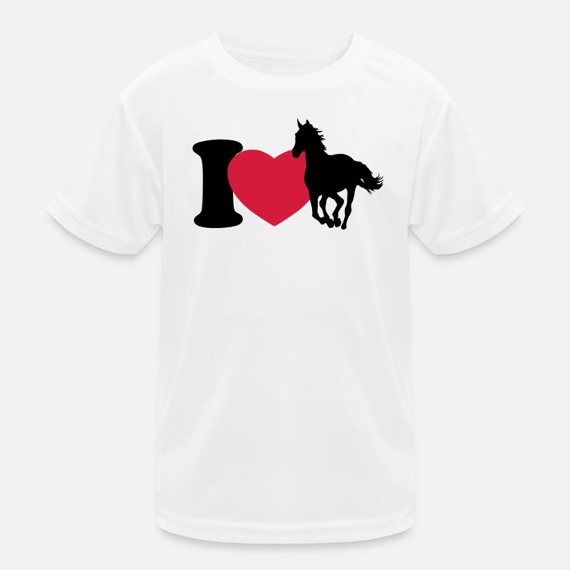 I love horses - J'adore les chevaux T-shirt sport Enfant
