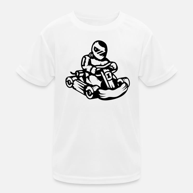 Kart Rennauto Kinder Funktions-T-Shirt