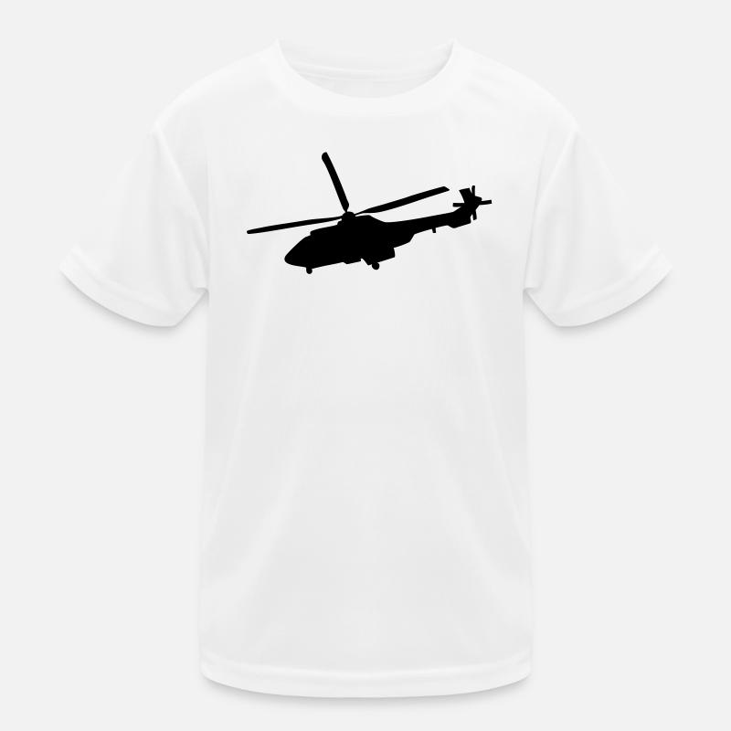 helicopter Kids Functional T-Shirt