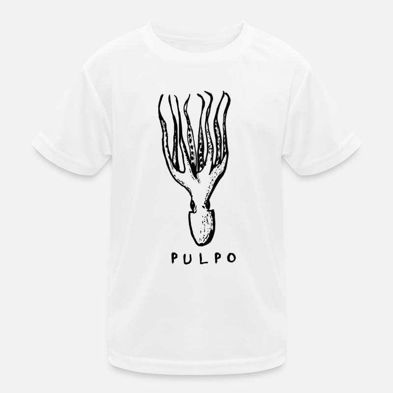 PULPO - octopus octopus tapas Kids Functional T-Shirt