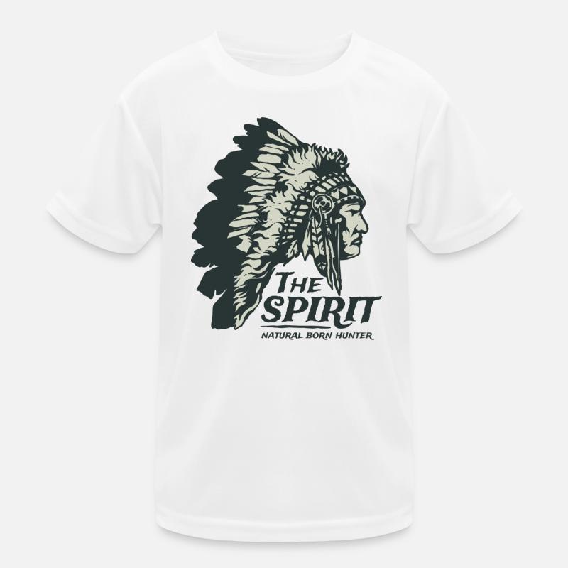 Indianer Häuptling Apache Federschmuck Geschenk Kinder Funktions-T-Shirt